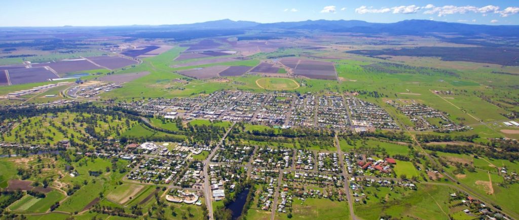 Aerial photo of Narrabri, NSW