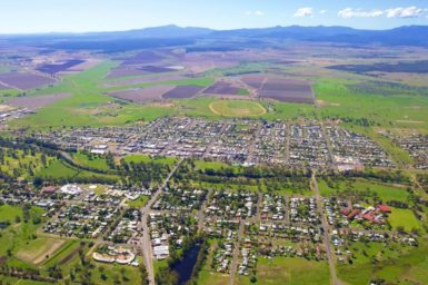 Aerial photo of Narrabri, NSW