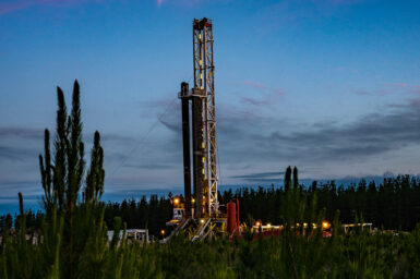 Gas activity in a forest in South East South Australia