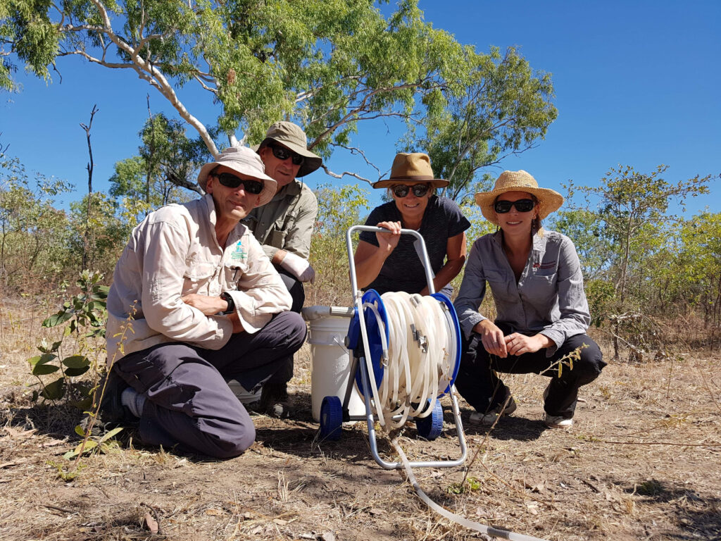 Stygofauna research team in the field