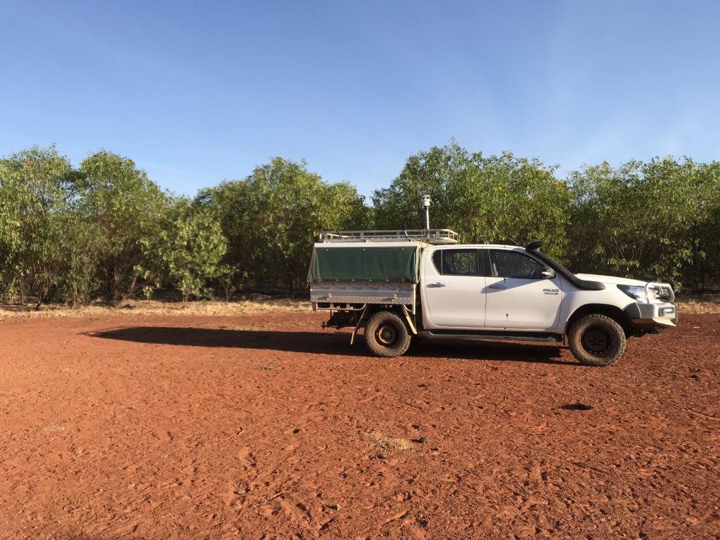 4WD fitted with gas detection equipment in NT