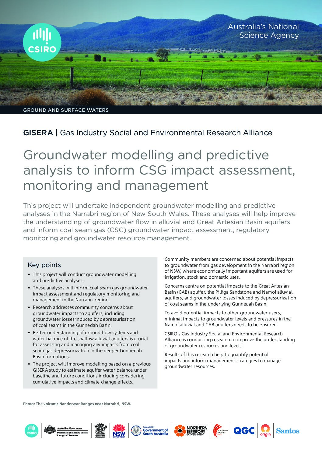 Regional-scale modelling and predictive uncertainty analysis of cumulative  groundwater impacts from coal seam gas and coal mining developments