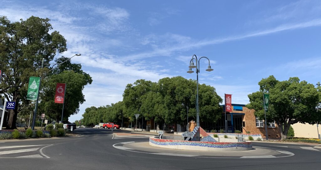 Main street of Chinchilla, Qld