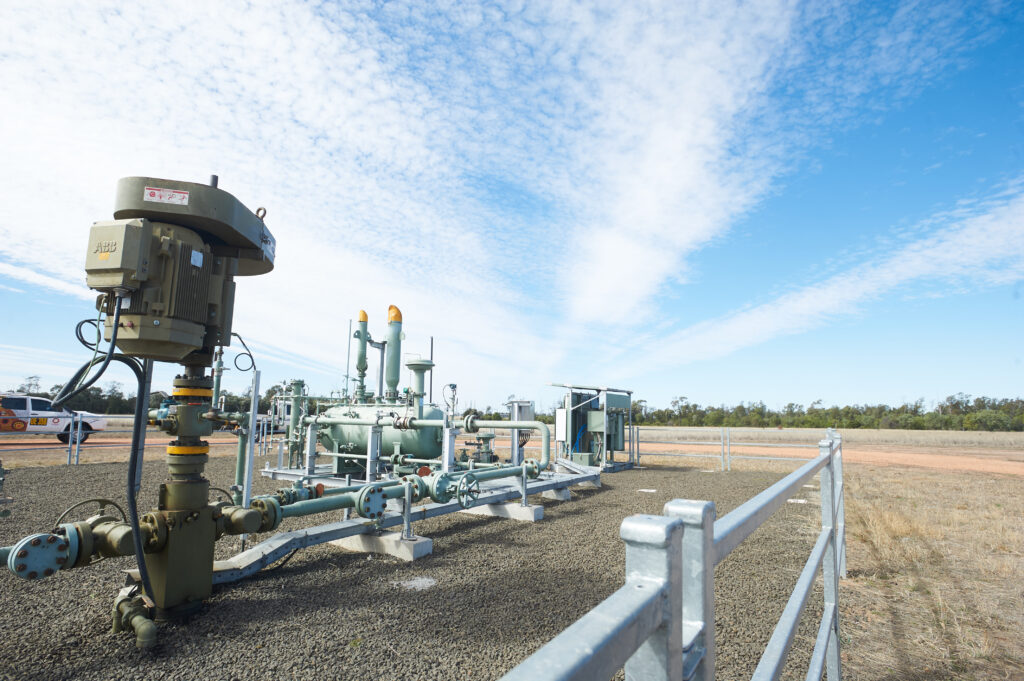 CSG well head Surat basin Qld