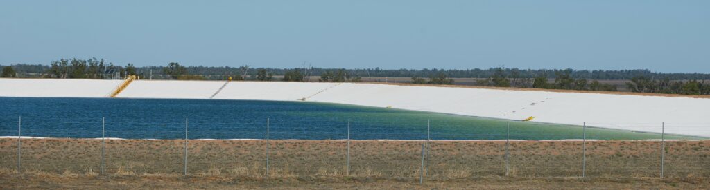 CSG water holding pond